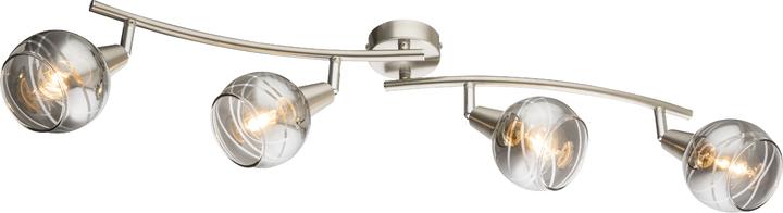 Actual product image Globo LED spotlight nickel matt 4xE14 LED (200 lm, E14)
