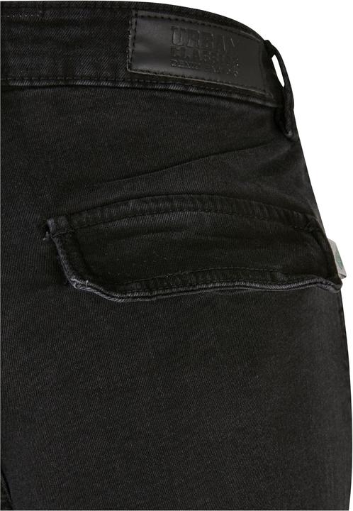 Actual product image Urban Classics Ladies Organic Stretch Denim Cargo Pants - 16966 (27)