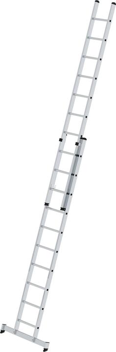 Produktbild Munk Sprossen-Schiebeleiter 2-teilig mit nivello-Traverse 2x10 Sprossen (Anlegeleiter, 306 cm)