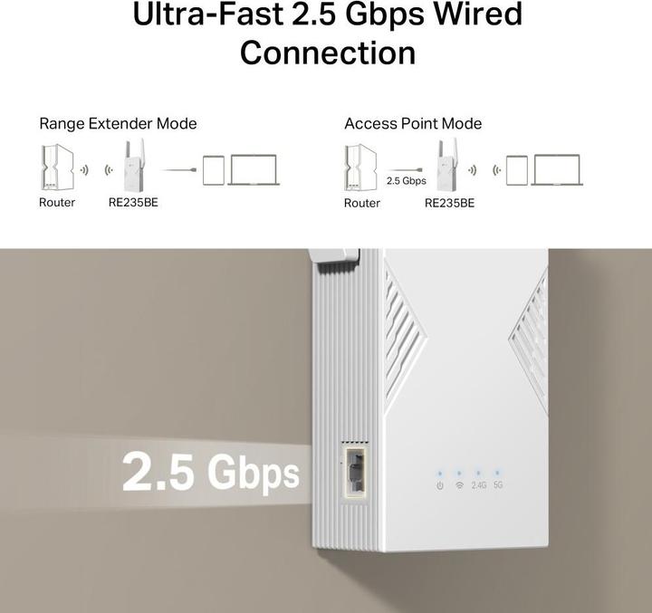 Immagine prodotto TP-Link BE3600 Wi-Fi 7 Range ExtenderSPEED: 688 (2882 Mbit/s, 688 Mbit/s)