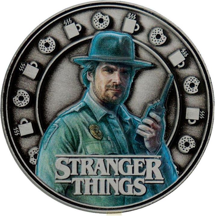 Actual product image Fanattik Stranger Things collectible coin Eleven & Hopper 4 cm
