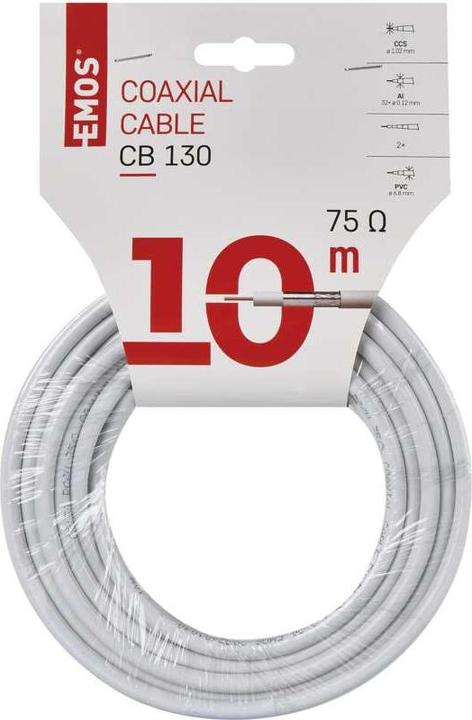 Produktbild Emos Koaxialkabel CB130, 10m (Antennendose)