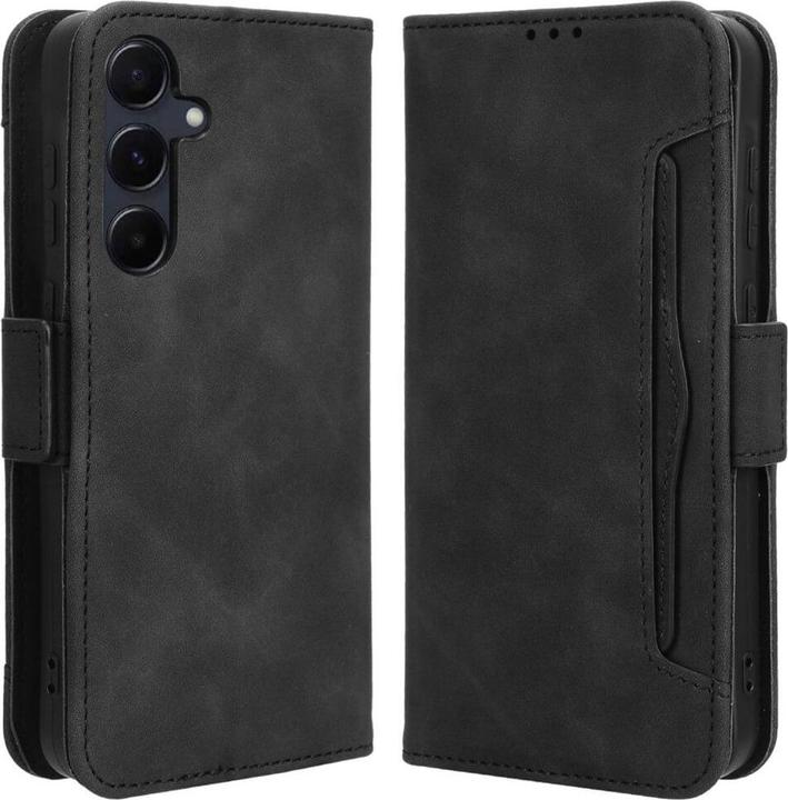 Cover-Discount Galaxy A55 - Etui mit vielen Kartenfächer schwarz (Samsung Galaxy A55)