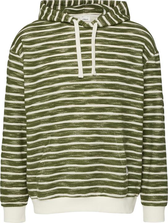 Produktbild s.Oliver Sweatshirt Strukturiertes Kapuzen-Sweatshirt im Modern Fit (L, S)