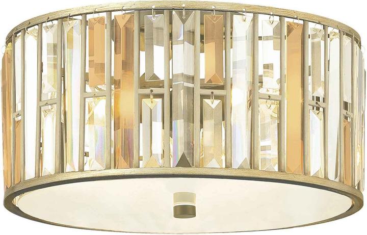 Image du produit Elstead Lighting Gemma plafonnier E27 triple feuille d'argent (E27)