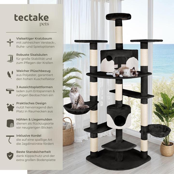 Immagine prodotto tectake Nelly (204 cm, Bianco, Nero)