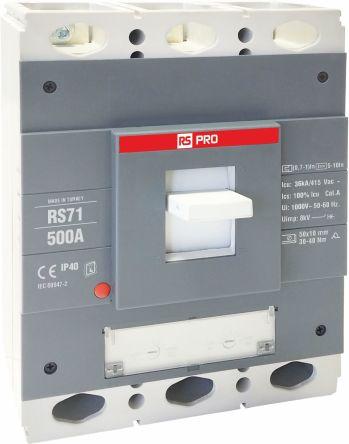 Produktbild RS PRO RS RS71, Schutzschalter 3-polig, 500A / Abs