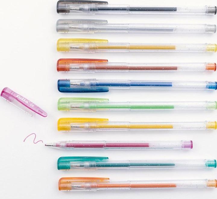 Actual product image Folia Gel pen glitter (Multicoloured, 10x)
