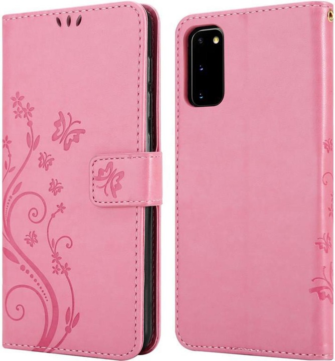 Actual product image Cadorabo Flower Book Cover (Samsung Galaxy S20)