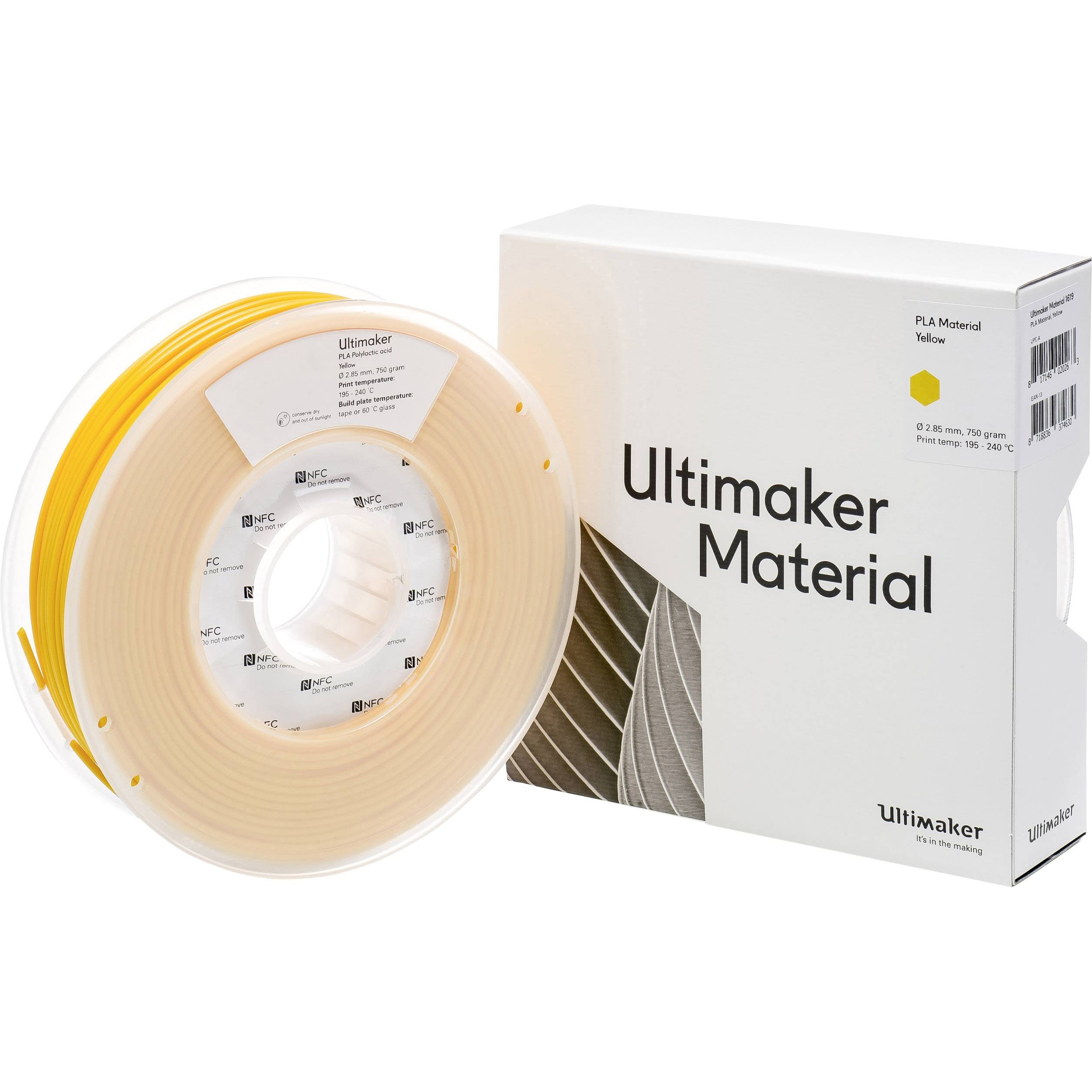 Ultimaker Filament (PLA, 2.85 mm, 750 g, Gelb), 3D Filament, Gelb