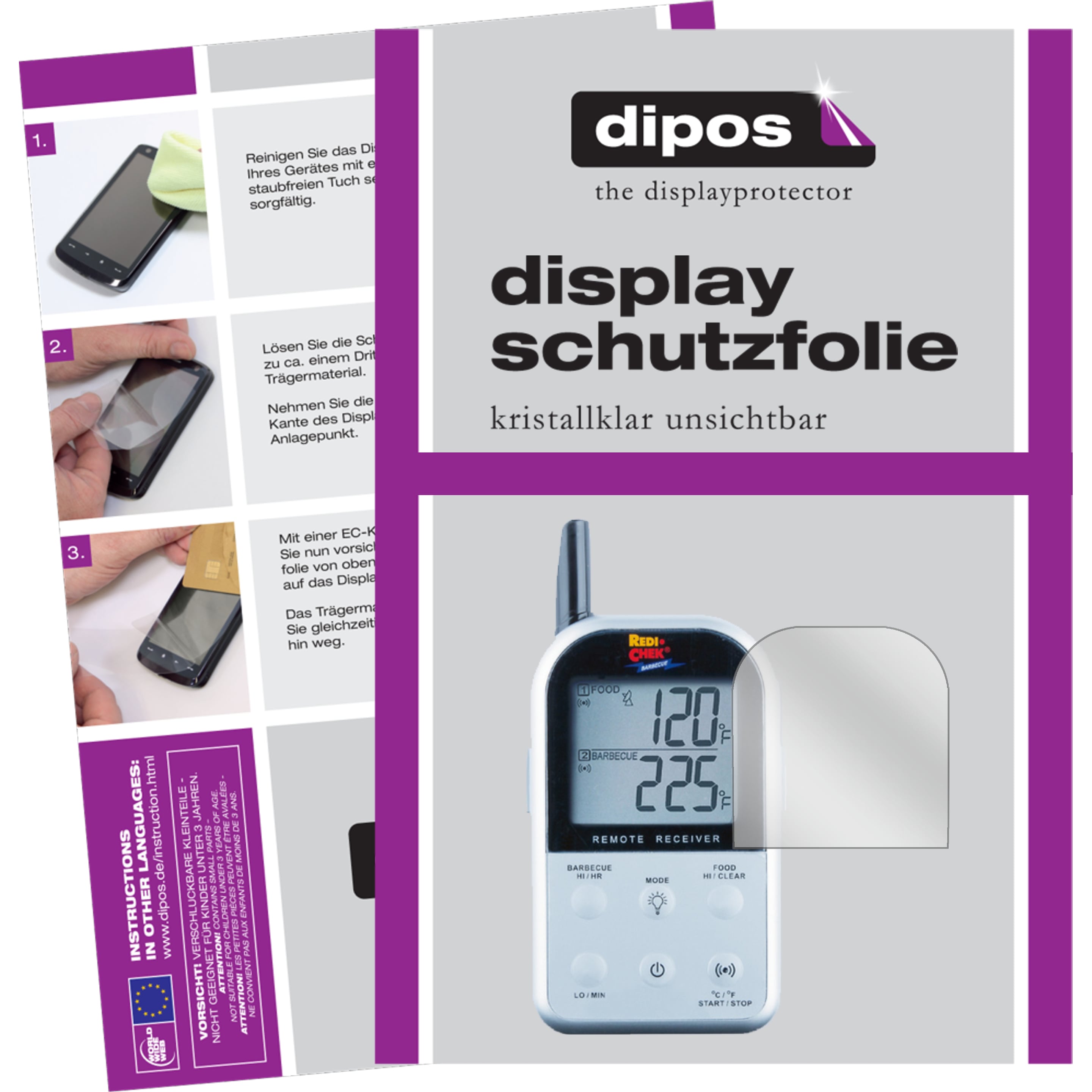 Dipos Displayschutzfolie Crystalclear (5 Stück, Maverick ET 732), Smartphone Schutzfolie, Transparent