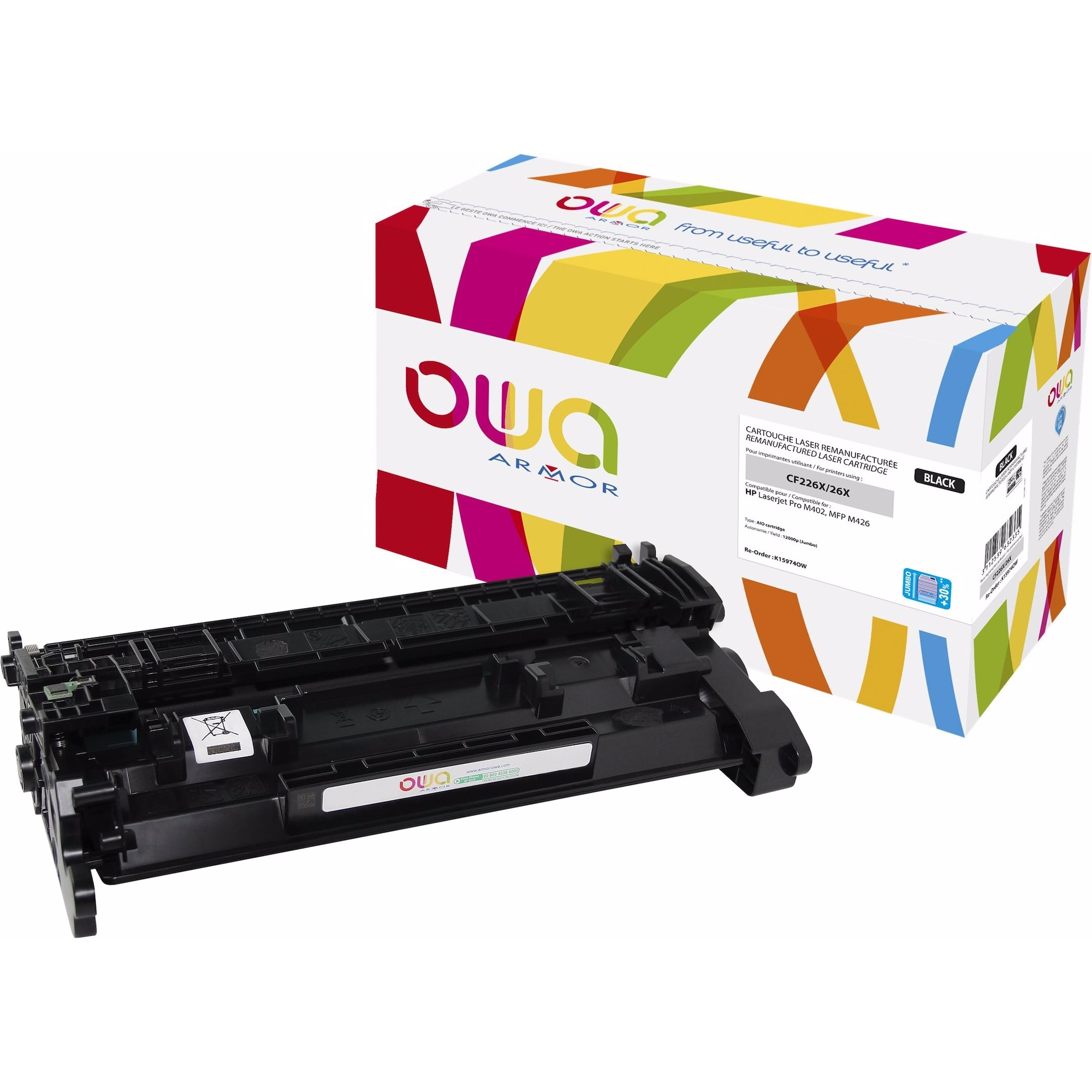 Armor OWA OWA - Schwarz - compatible - Tonerpatrone - für HP LaserJet Pro M402 (BK), Toner