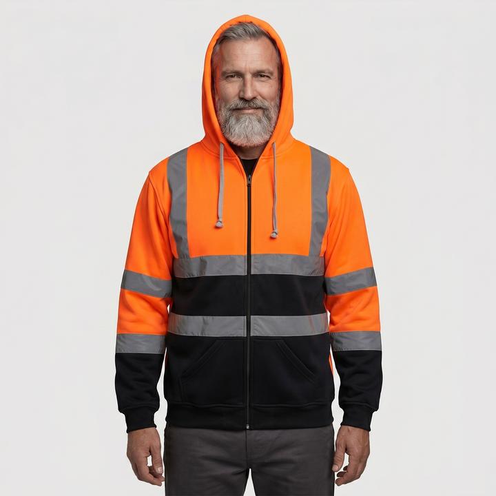 Orange/bleu marine