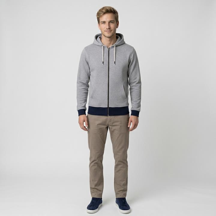 Heidegrau, Marineblau