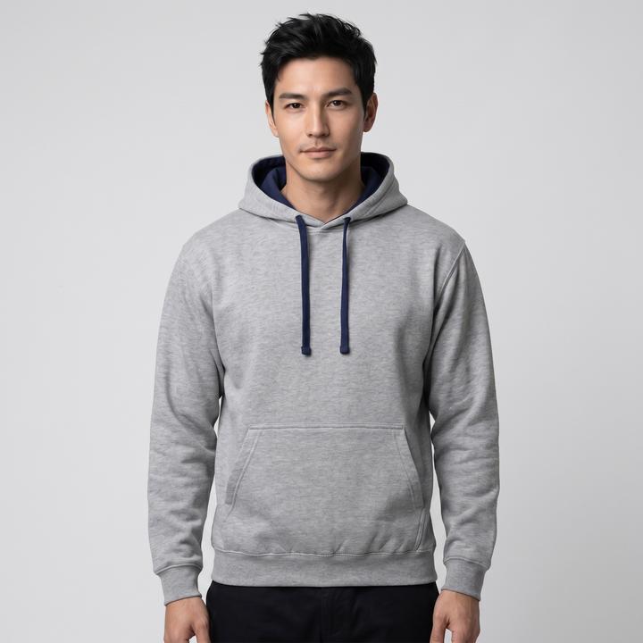 Bleu foncé, Gris chiné