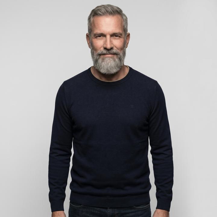 Kitted Navy Melange
