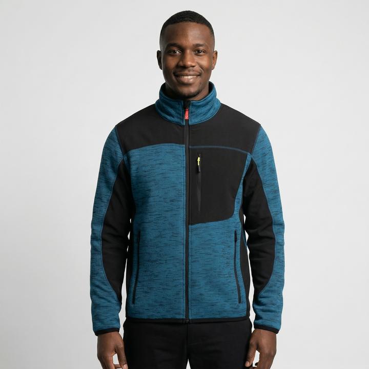 Black, Black, blue melange, Mottled blue