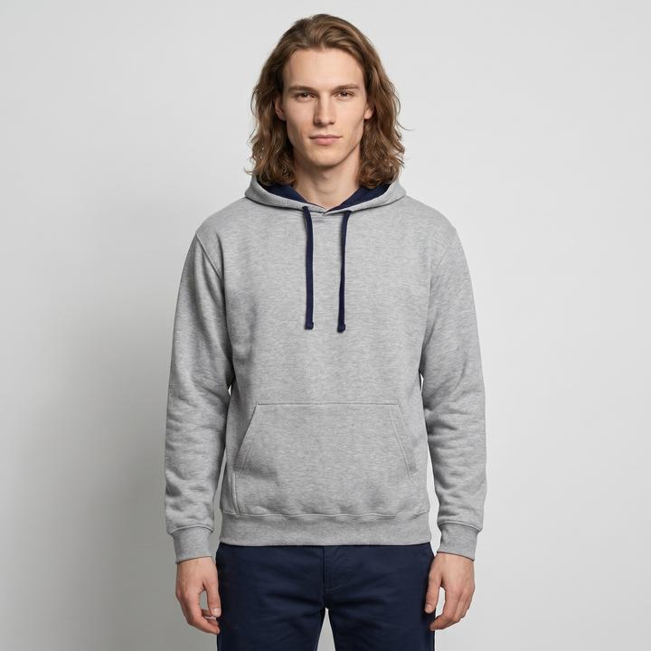 Bleu foncé, Gris chiné