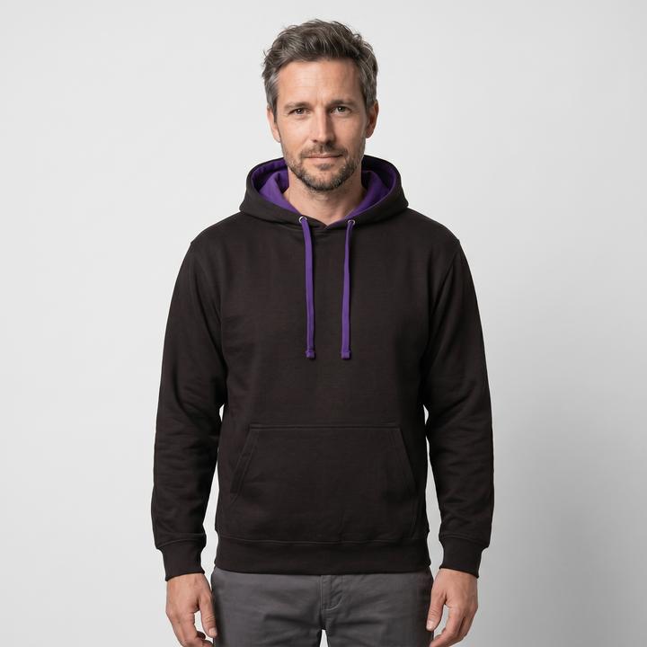 Pechschwarz/Violett