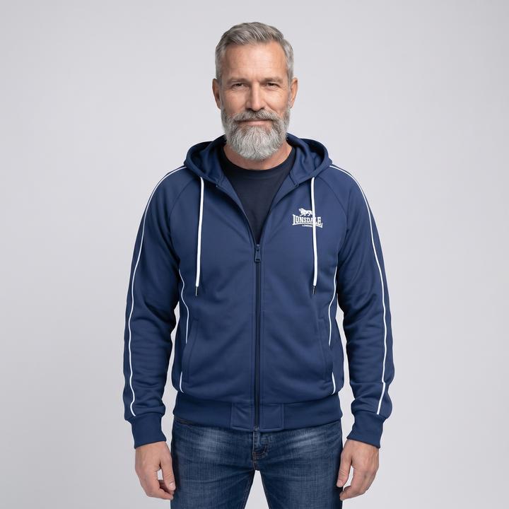 Dark Navy, White