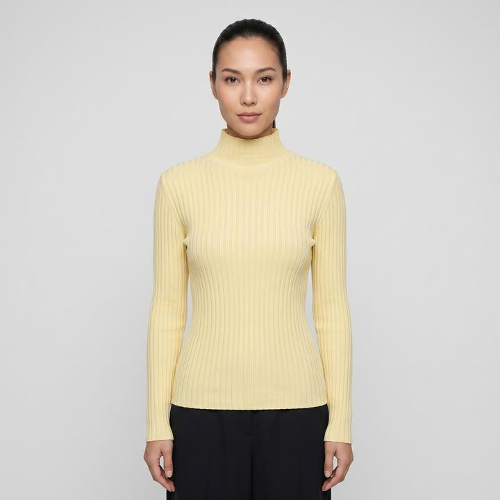 coffee crème knit rib
