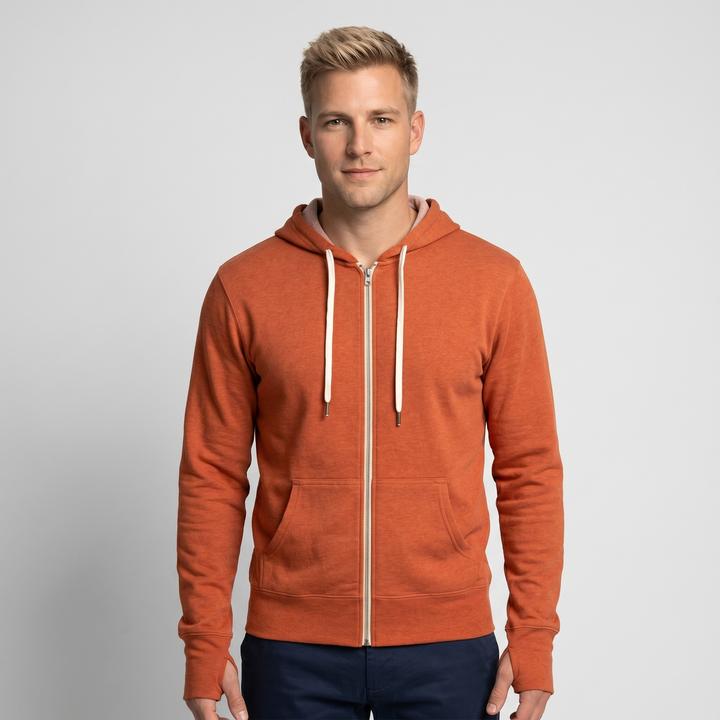 Dunkel Orange meliert