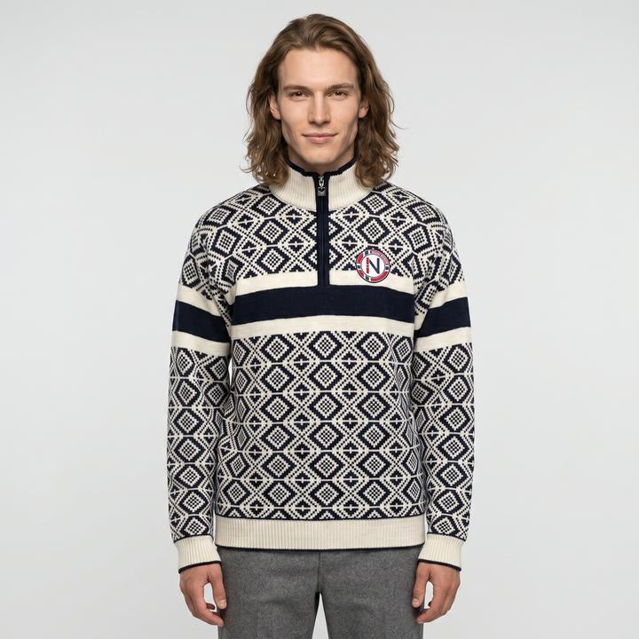 Navy, Off White