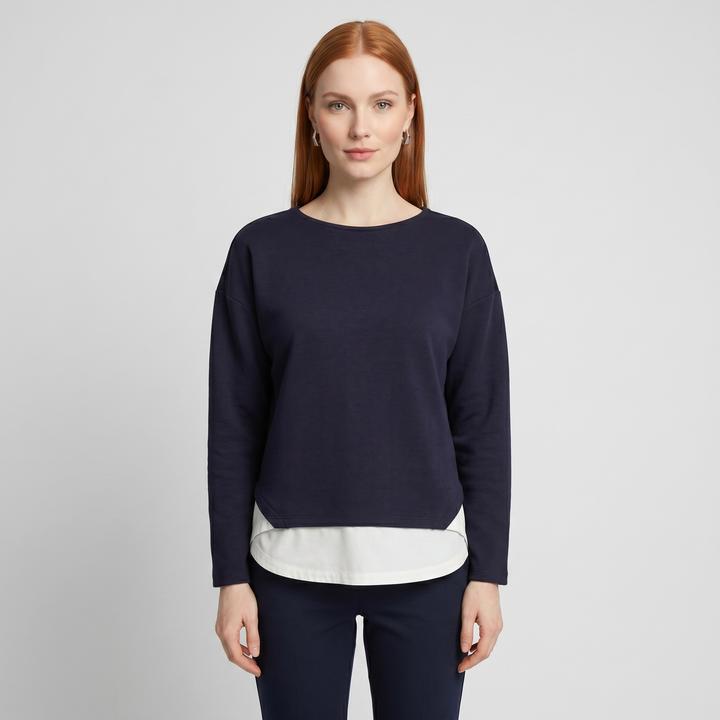 Blau, Navy, Weiss