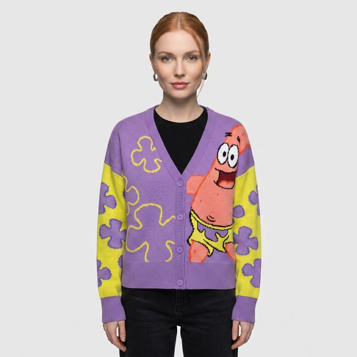 Spongebob Squarepants Womens/Ladies Patrick Star Cardigan