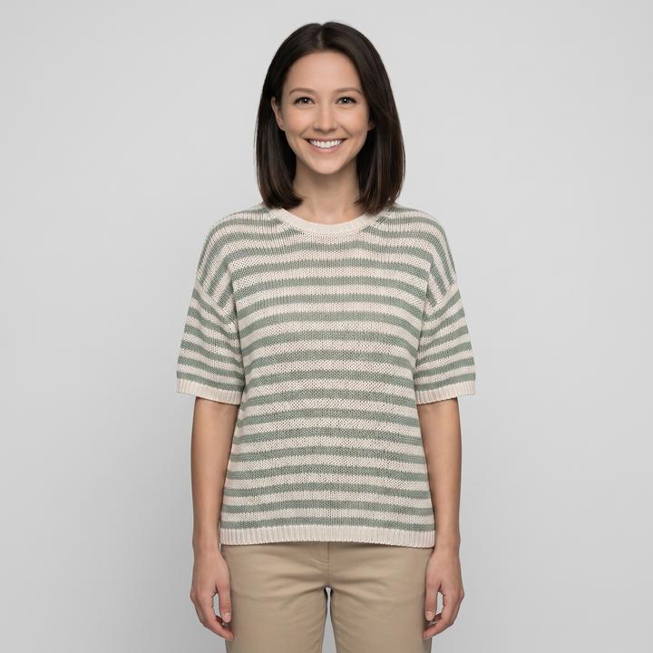 Stripe / Gray Silk